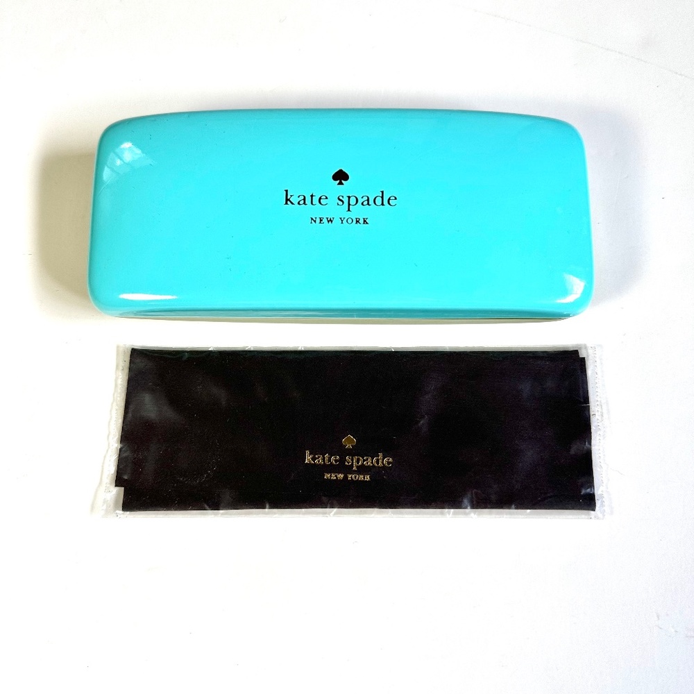 Kate Spade Hard Eyeglass Case and Monogram Cloth
